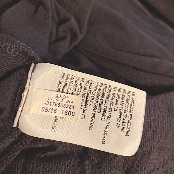 American Eagle Soft & Sexy Zodiac Tee Constellation Graphic Oversize Raw Hem Top - Picture 13 of 15